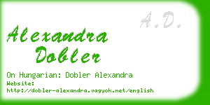 alexandra dobler business card